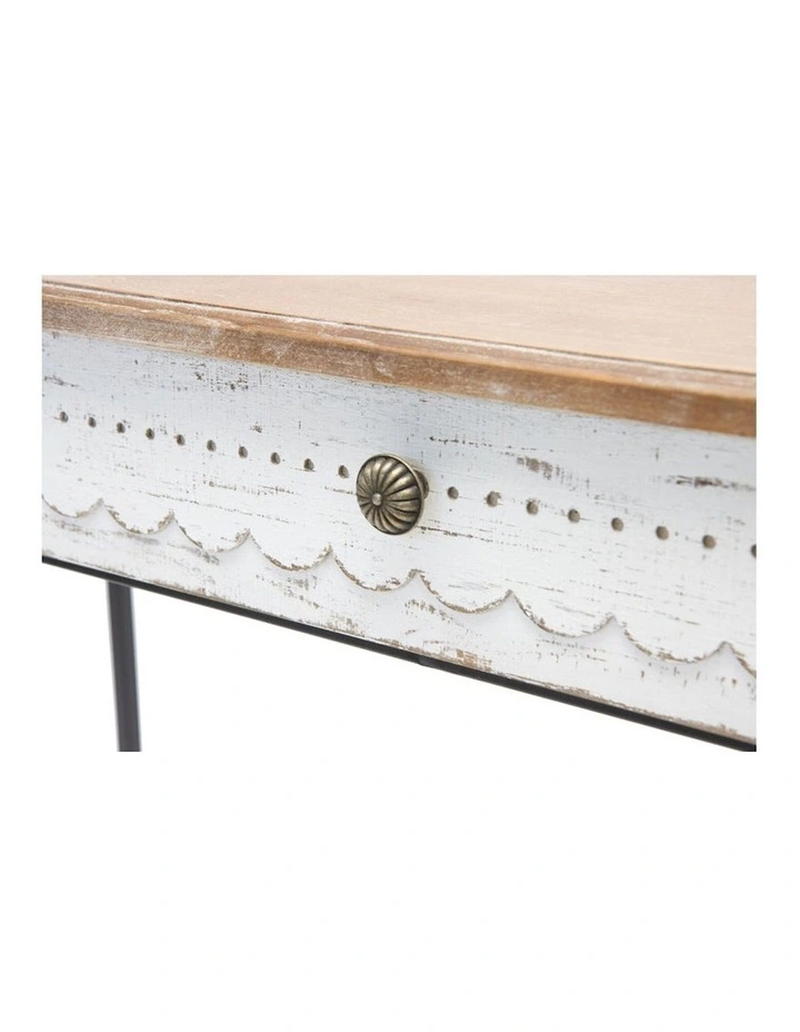 French Cottage Console Table in Brown image 3