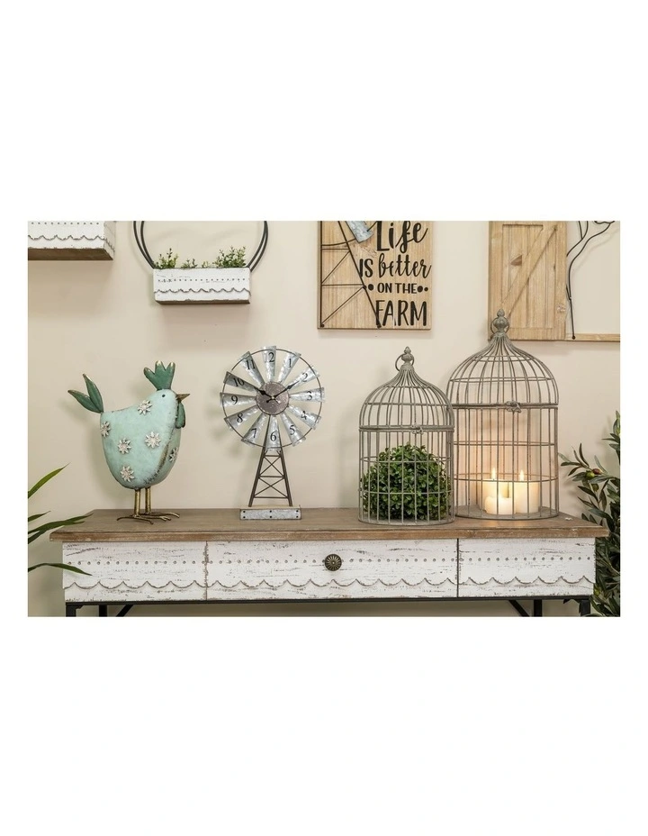 French Cottage Console Table in Brown image 6