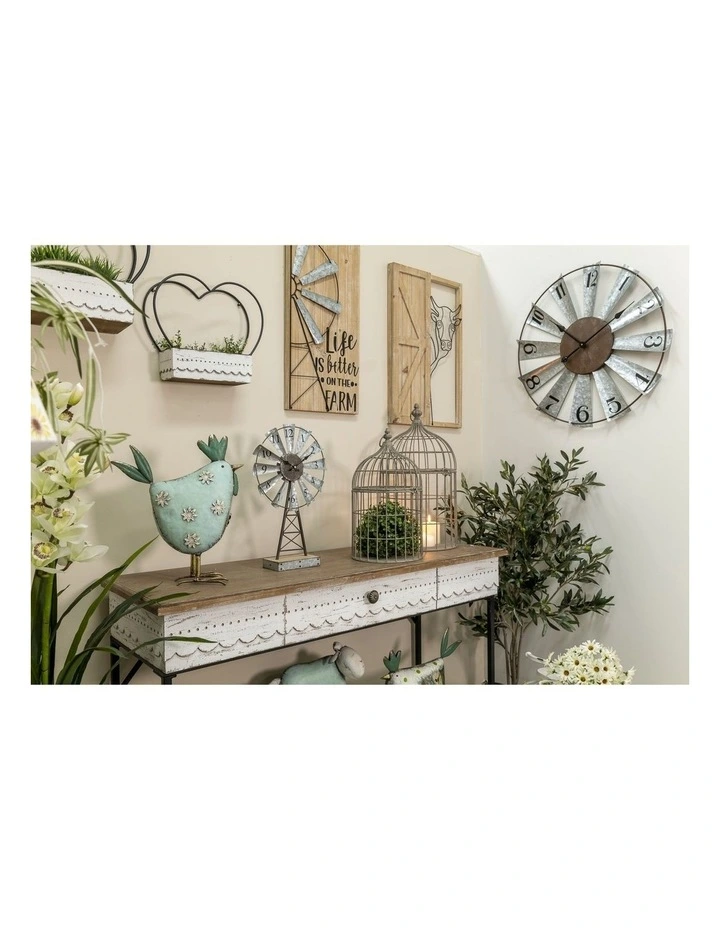 French Cottage Console Table in Brown image 7