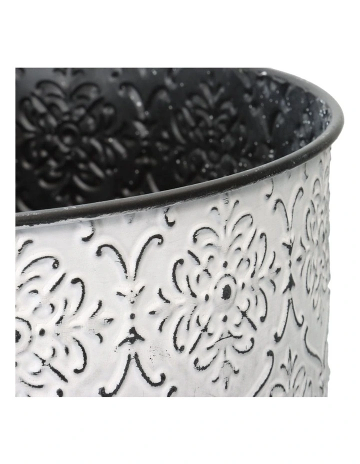 Willow & Silk FrenchChic Pot Planter Stand Set Of 3 In White MYER