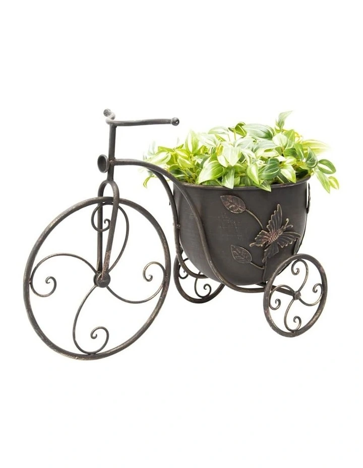 Bicycle Butterfly Pot Planter in Grey image 1