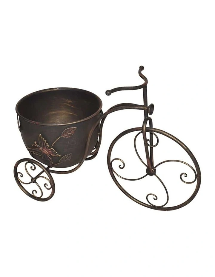 Bicycle Butterfly Pot Planter in Grey image 3