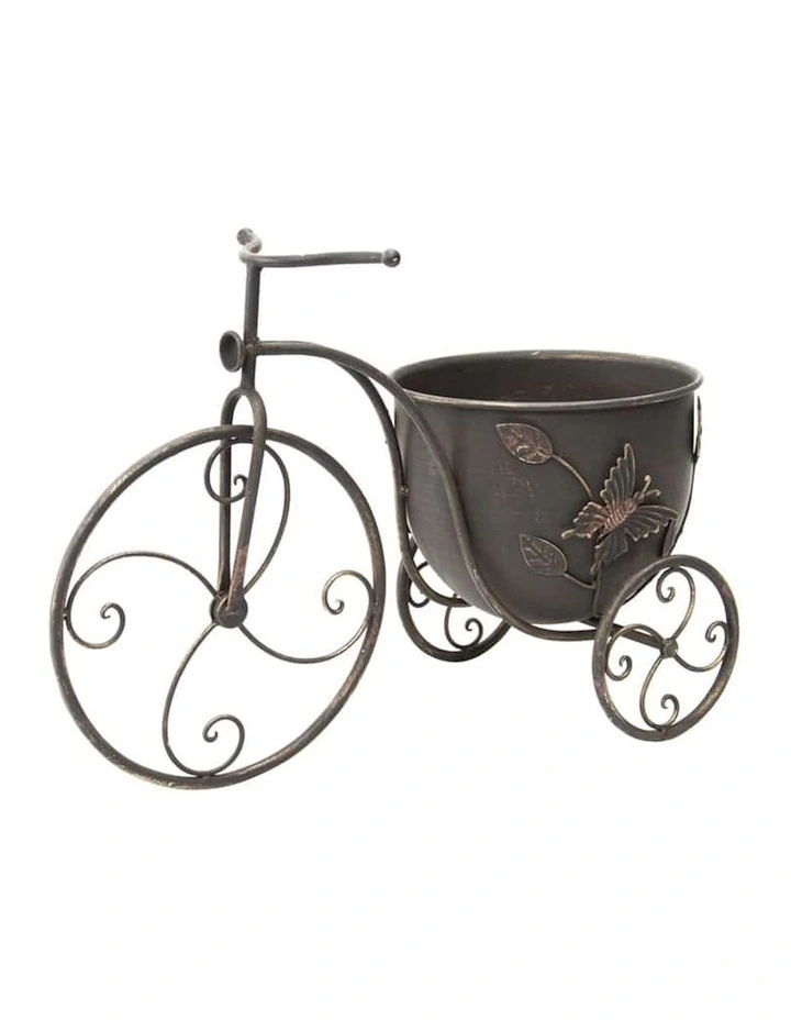 Bicycle Butterfly Pot Planter in Grey image 4