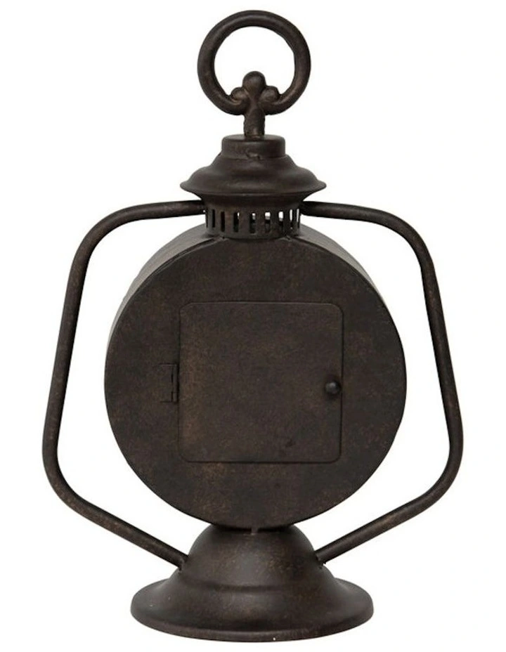 Antique Lantern Table Clock in Antique Dark Copper image 4