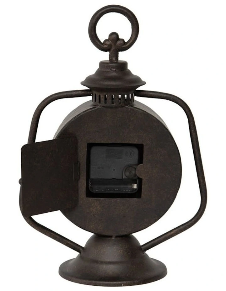 Antique Lantern Table Clock in Antique Dark Copper image 5