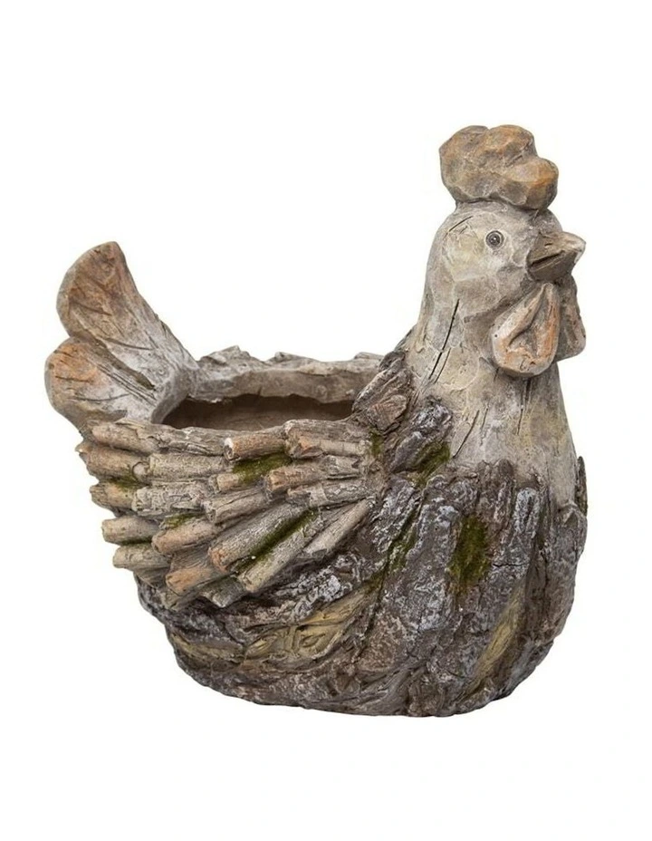 Rooster Planter in Natural image 2