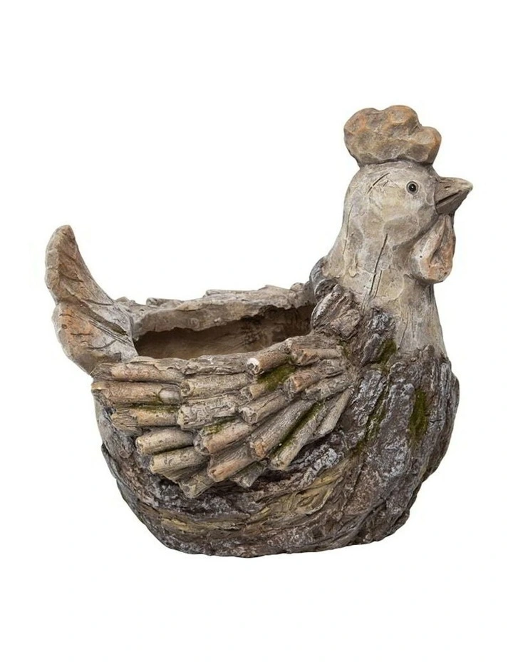 Rooster Planter in Natural image 3