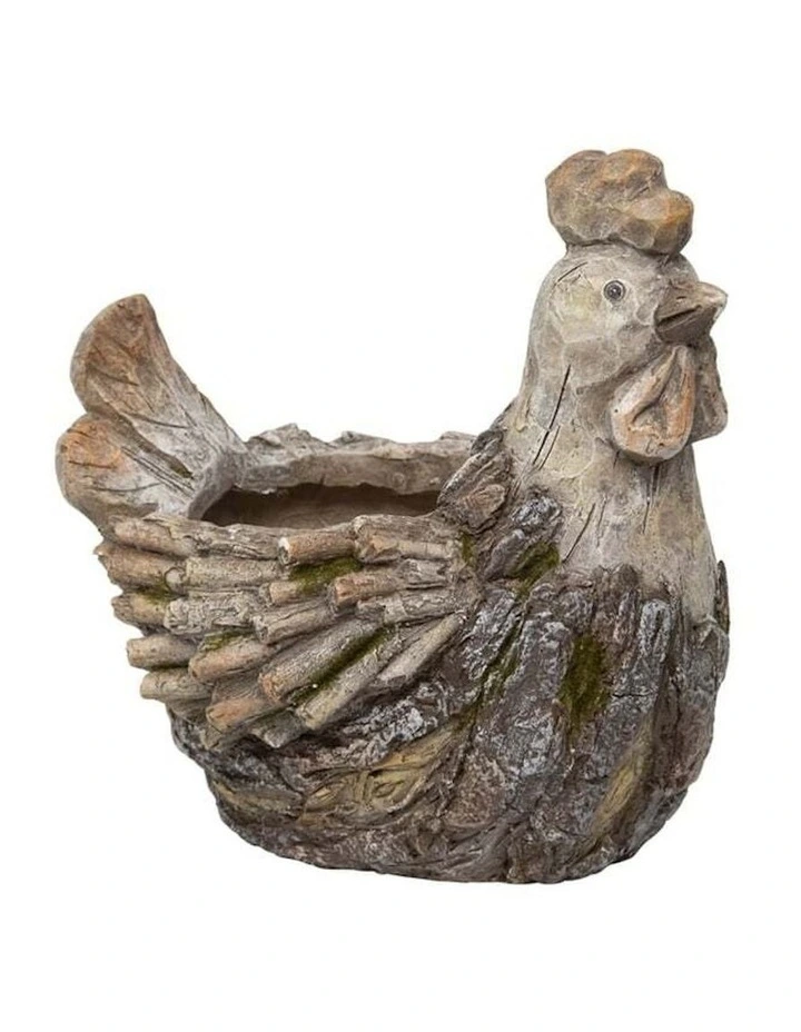 Rooster Planter in Natural image 7