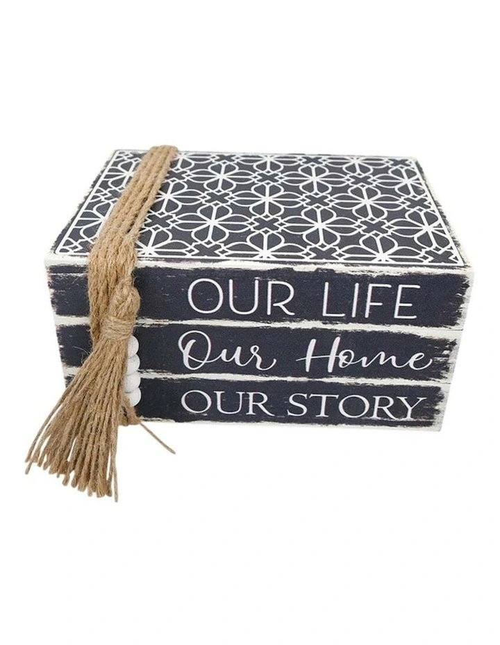 Vintage 'Our Story' Books with Beaded Tassel image 2