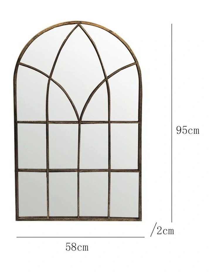 Large Gothic Arc Design Wall Mirror 95cm image 3