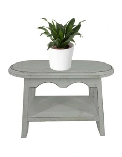 Wooden Cow Milking Stool in White