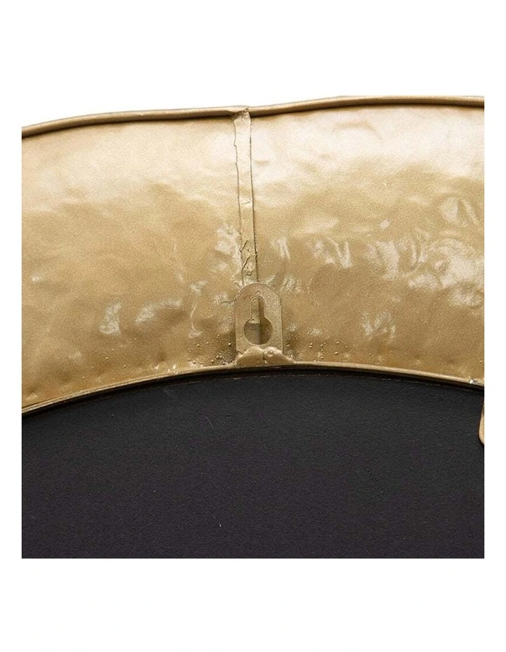 New Framed Round Wall Mirror 80cm in Gold image 4