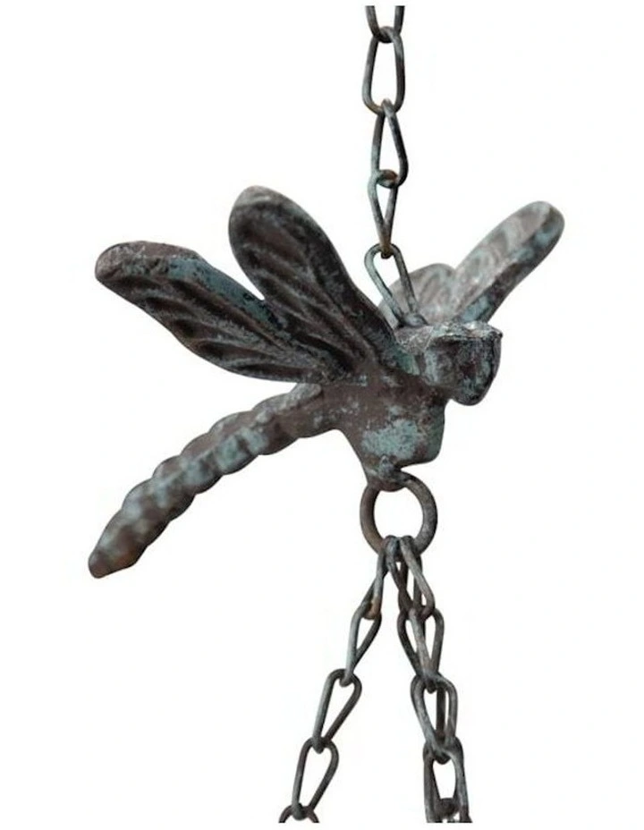 Hanging Dragonfly Bird Feeder Bowl with Bell image 2