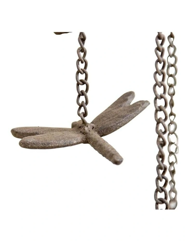 Spiral-Shaped Dragonfly Chime in Brown image 5