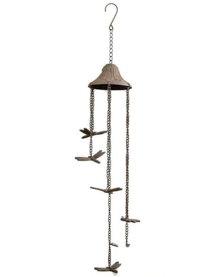 Spiral-Shaped Dragonfly Chime in Brown image 7