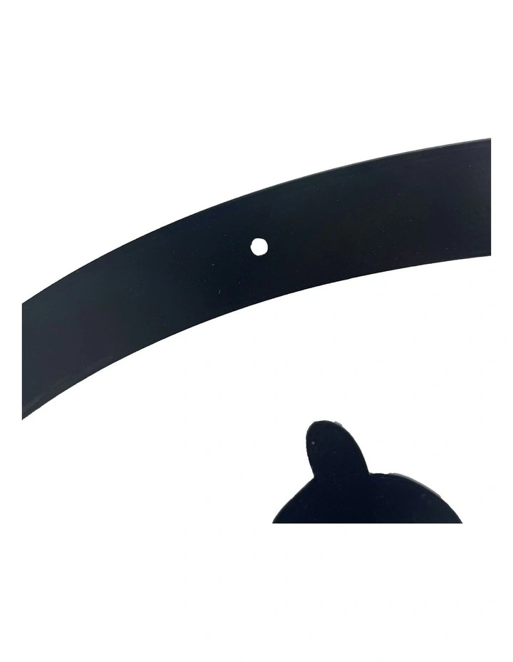 Laser-Cut Yin and Yang Buddha Round Metal Wall Art 60cm in Black image 3