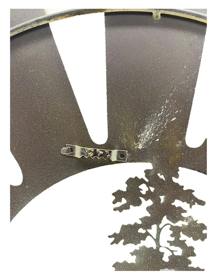 Laser-Cut Windmill/Farmhouse Round Metal Wall Art 60cm in Multi image 3