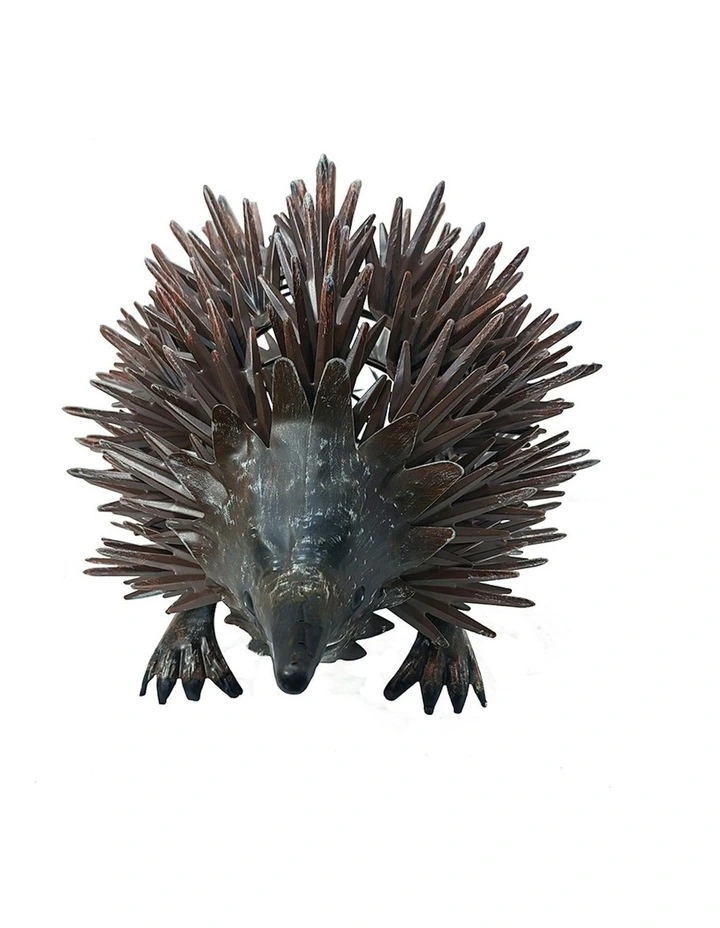 Metal Echidna Animal Garden Figurine 43cm in Rust image 1