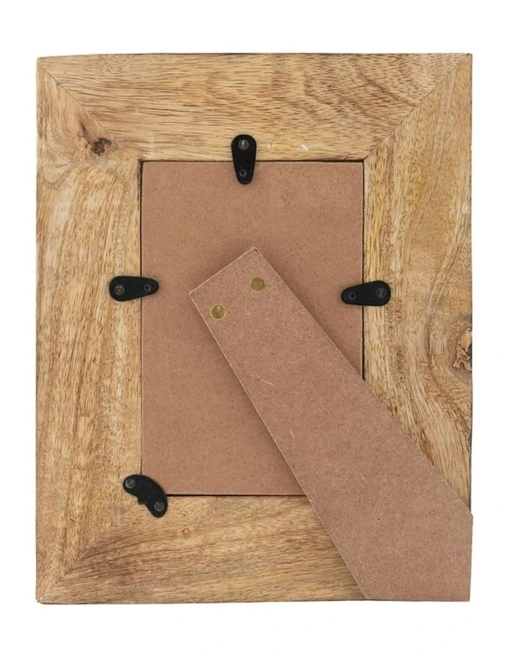 Wooden Handmade Layered Table Decor Photo Frame 25cm in Brown image 6