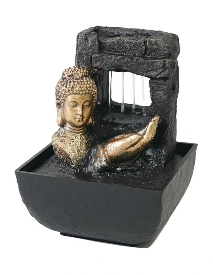 Auric Raining Buddha 14x14x22cm in Multi image 1