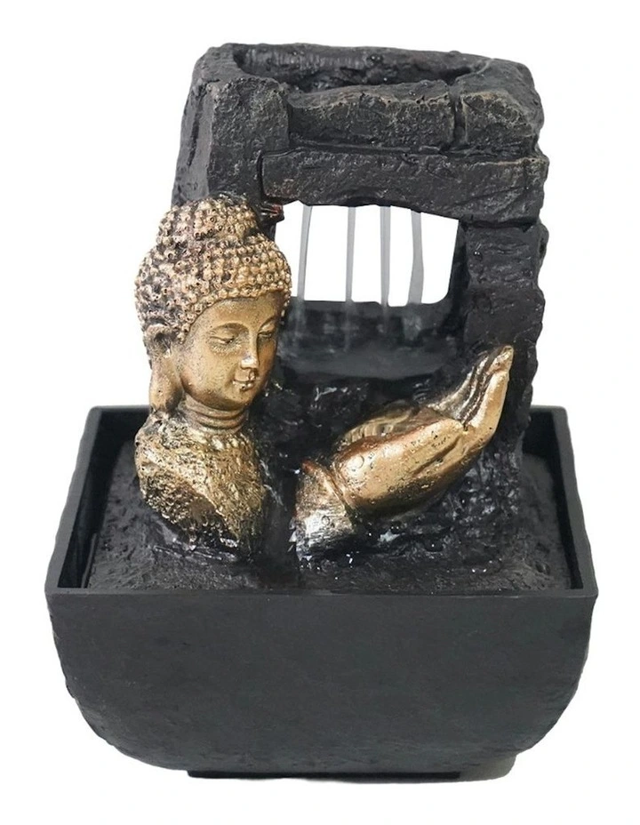 Auric Raining Buddha 14x14x22cm in Multi image 2