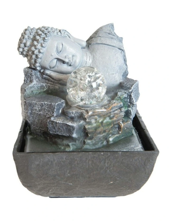 Buddha Break Fountain 14x14x18cm in Multi image 2