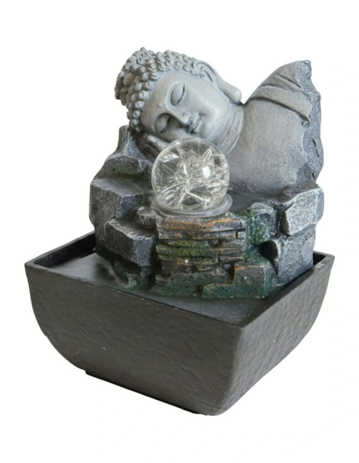Buddha Break Fountain 14x14x18cm in Multi image 3