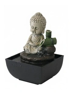 Baby Monk Fountain 14x14x22cm in Multi