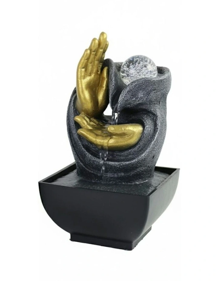 Wishing Hands Fountain 14x14x20cm in Multi image 3