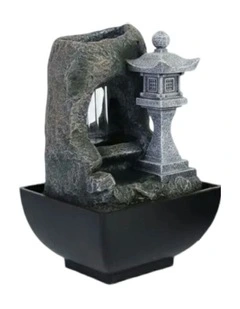 Raining Pagoda Fountain 14x14x20cm in Multi