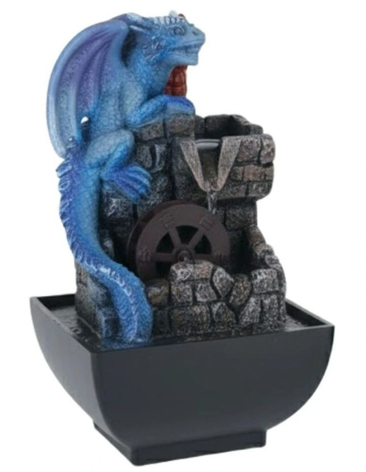 Water Dragon Fountain 13x13x18cm in Multi image 1
