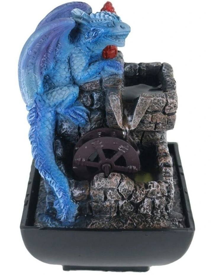 Water Dragon Fountain 13x13x18cm in Multi image 2