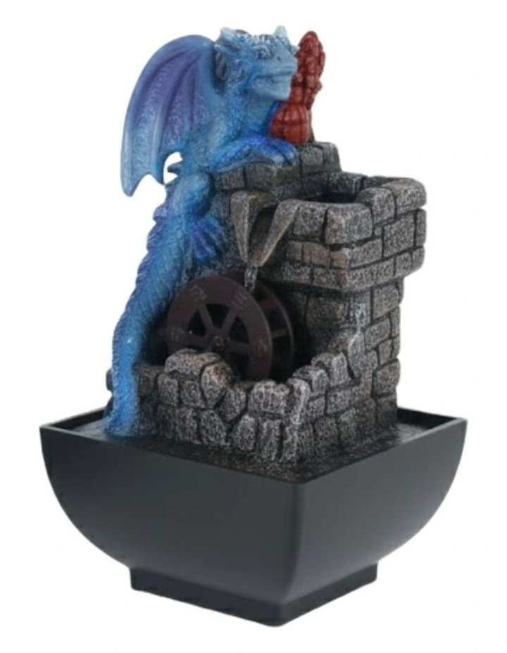 Water Dragon Fountain 13x13x18cm in Multi image 3
