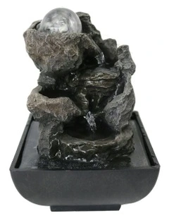 Stony Trickle Fountain 13x13x19cm in Multi