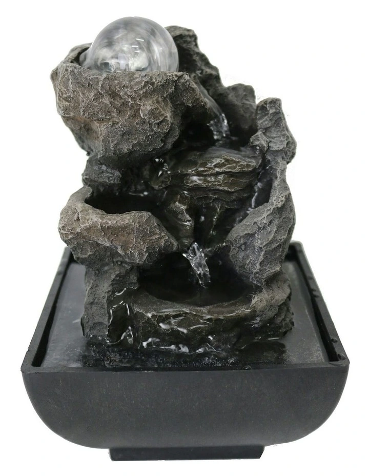 Stony Trickle Fountain 13x13x19cm in Multi image 1