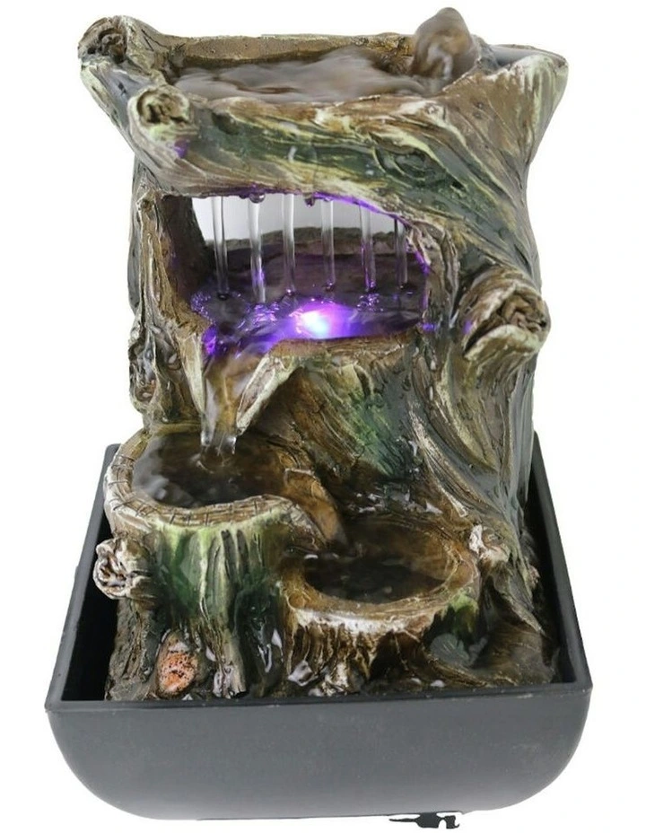 Raining Tree Fountain 13x13x21cm in Multi image 2