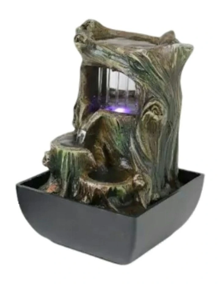 Raining Tree Fountain 13x13x21cm in Multi image 3