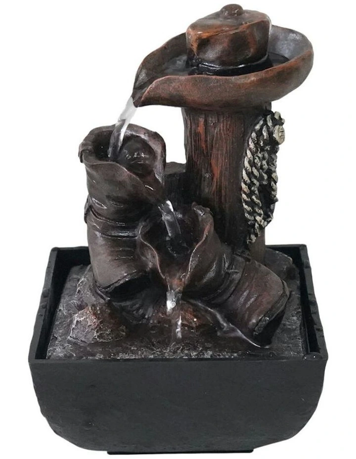 Aussie Rancher Fountain 14x14x22cm in Multi image 2