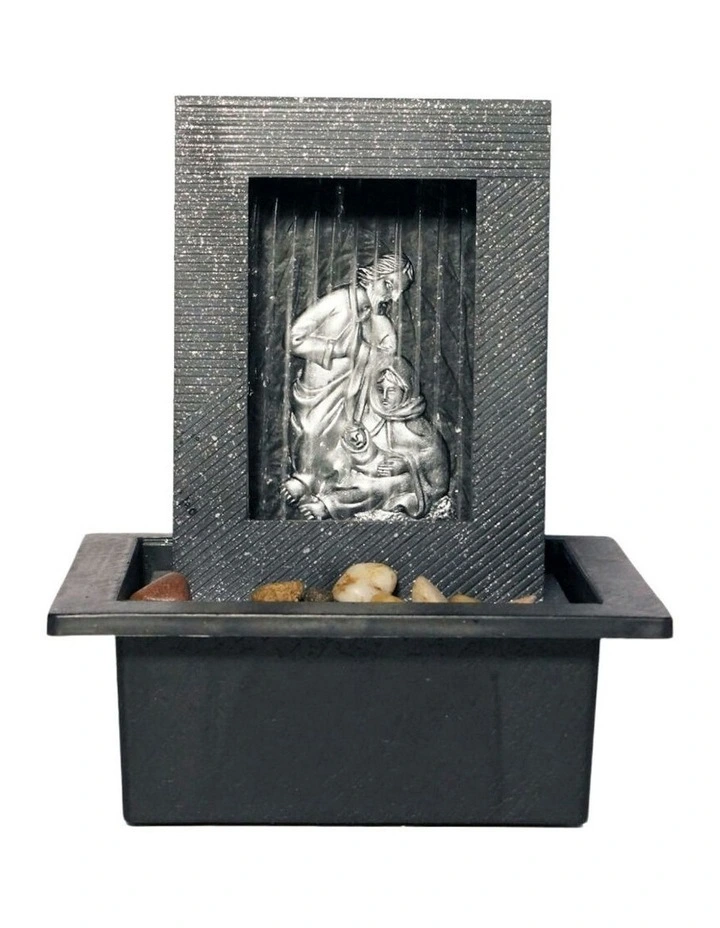 Christ Rain Fountain 21x18x25cm in Multi image 2