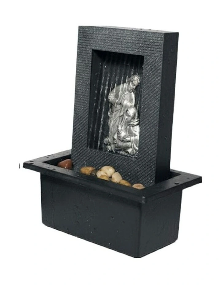 Christ Rain Fountain 21x18x25cm in Multi image 4