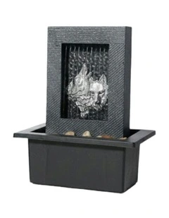 Wolf Rain Fountain 21x18x25cm in Multi