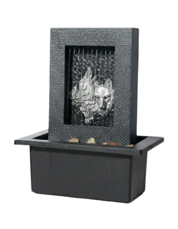 Wolf Rain Fountain 21x18x25cm in Multi image 1
