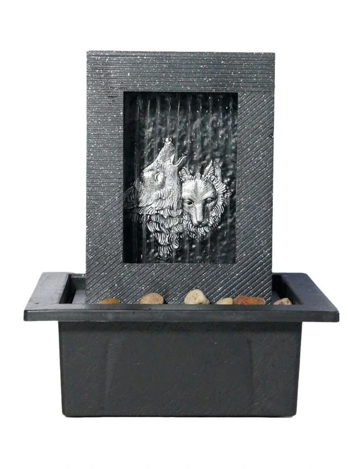 Wolf Rain Fountain 21x18x25cm in Multi image 2