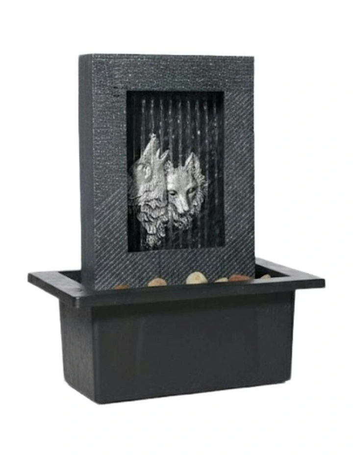 Wolf Rain Fountain 21x18x25cm in Multi image 3