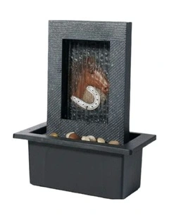 Horse Rain Fountain 21x18x25cm in Multi