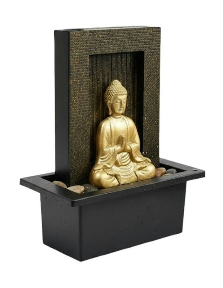 Zen Rain Fountain 21x18x25cm in Multi image 3