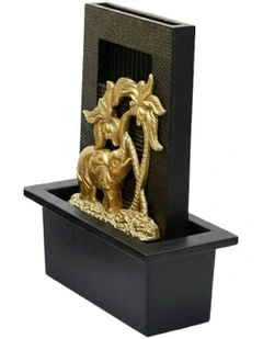 Tropical Elephant Rain Fountain 21x18x25cm in Multi