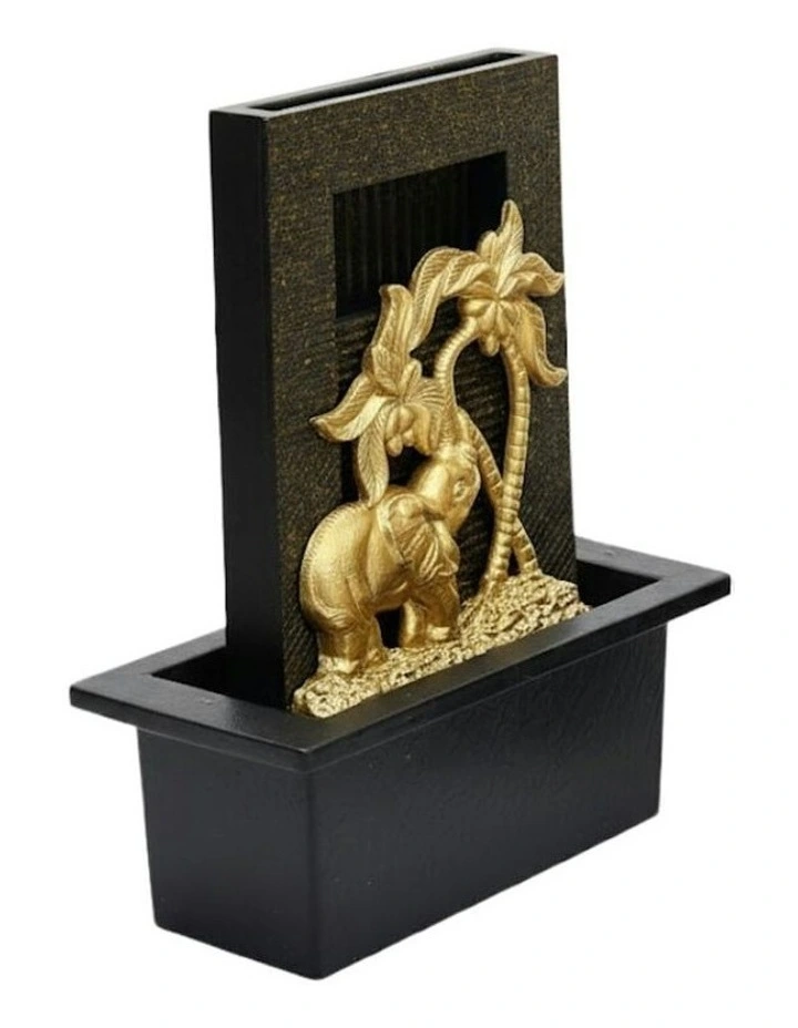 Tropical Elephant Rain Fountain 21x18x25cm in Multi image 3