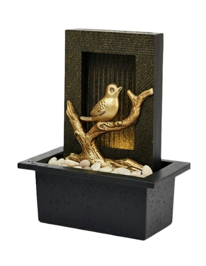 Bird Rain Fountain 21x18x25cm in Multi image 1
