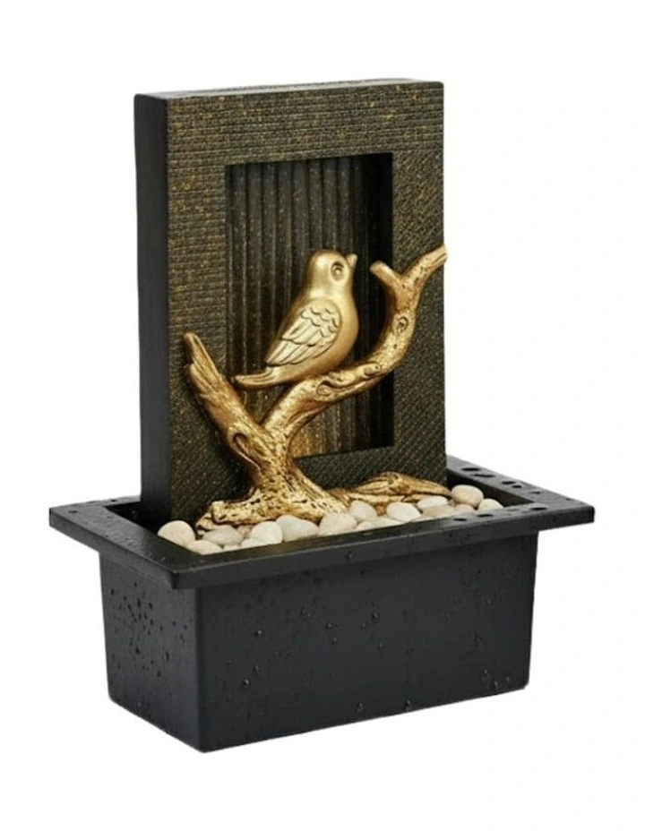 Bird Rain Fountain 21x18x25cm in Multi image 3